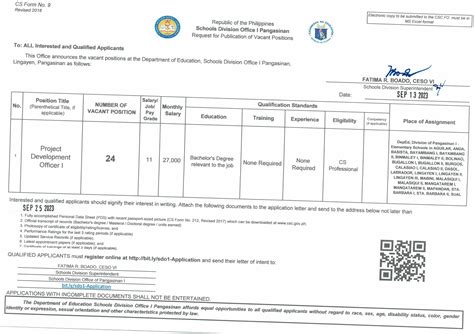 bit.ly/sdo1-psbforms|WE ARE HIRING! This .